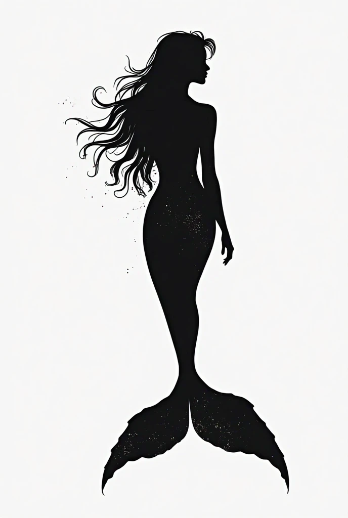  Sell stylish feminine line art wallpapers「MOONKISSED SIREN」The minimalist and elegant logo of the shop. The logo has、Draw a delicate crescent moon with a soft glow。, Simplified, Abstract silhouette of a siren with flowing hair. Use for clean, Thin lines express sophistication and femininity. Embrace the modern, Sans serif font for store name, Below or next to the image, Uppercase text. The color palette includes、It should include soft golds and pale silvers to represent the moon.。, Siren and text in dark navy or charcoal grey. The overall design should be airy., elegant, Beautiful to look at."