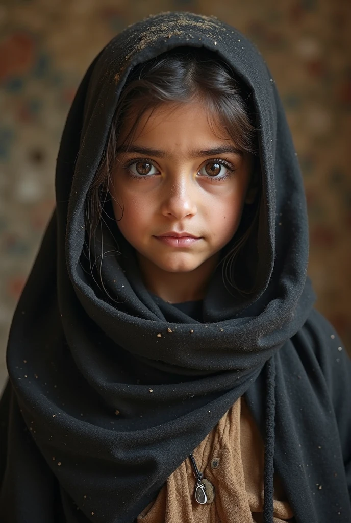 A naked Pakistani muslim girl who looks like a five year old girl but is twenty years old with wet semen on her face,forehead and her hijab (nude/naked girl)