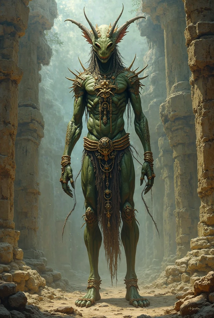 The appearance of this race is based on gorgon.
They are a modern race.
Their social structure is like a colony.
The culture is inspired by cubism.
Their lifestyle is like that of the scholar
They are generally stingy and independent, and are disgusted by other races.