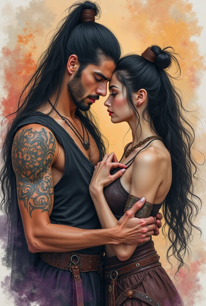 Heartfelt and realistic radha Krishna for tattoo