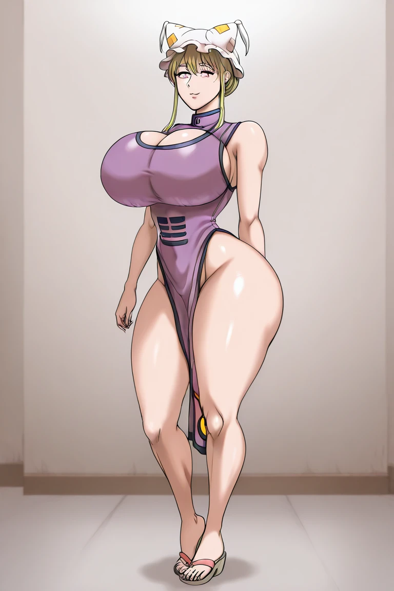 1 woman, (masterpiece)),(((best quality))),((character)), ((full body view)) ((seductive pose)) ((meivalentine)), (blonde:1.2), yugioh, yu-gi-oh!, , vest, skirt, purple vest, purple skirt, gloves, mature face, defined cheekbones, high cheekbones, illustration, girl, muscular, ((ponytail:1.4)), sexy bimbo, (gigantic breasts:1.7) curly hair, ((detailed face:1.4)) beautiful woman, ((movie poster)), (((perfect))), elements of her strength and allure, hinting at a thrilling tale of survival and primal romance, shiny skin, scribbles and marks,(puffy lips:1.5) , rough sketches, 8k,16k, (simple background, white background: 1.3),