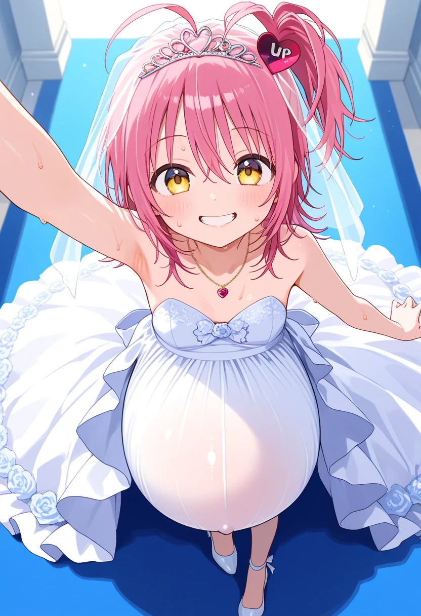One Girl、Looking at the audience、lovely,
Beautiful pink eyes、short twin tail hair , Mole under the eye、Plump and glossy lips、Heart-shaped choca、Idol、Her name is Rico,smile、ー、。.。.。.。.。.。.。.。.。.。.。.。.。.。.。.。.。.。.3D、Realistic、
The idol's costume was soaked in the heavy rain, and her chest was wet and transparent.Heavy rain at outdoor concert, Drape clothes、gem、The decoration has been removed、Floral、Lace trim,On a glittering stage、
masterpiece、highest quality、8k、Detailed skin texture、Detailed cloth texture、Beautifully detailed face、Intricate details、Very detailed、
超A high resolution、8k Ultra HD、Film Grain、Best Shadow、delicate、Gazing at the audience、front