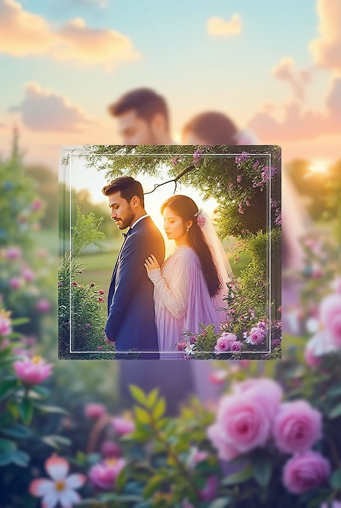 Korean Man, A 32-year-old brunette and a 26-year-old, Korey Girl, wife, fami, Love, romance, Romantic, Flowers, Nature, Azaleas, Korean Man, A 32-year-old brunette and a 26-year-old, Korey Girl, wife, fami, Love, romance, Romantic, Flowers, Nature, Azaleas, the trees, Photorealistic, High Resolution, ((perfect hand)), ((a perfect face)), Hair with lots of details,  Photorealism Detailed Rendering, Stunning portrait of a realistic face, Beautiful, ((Beautiful winter background)), 1 - Standing in an embrace, 2 - look into each other's eyes, 3 - a man hugging a girl from behind, 4 - Man and Girl Kissing.