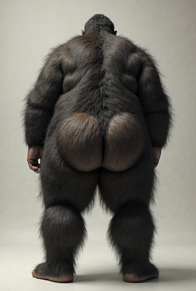 a solo tall naked (overweight:1.7) male (goat:1.2) Standing, inside, bedroom, modern house, (hooves:1.2), pants, looking seductive at viewer,