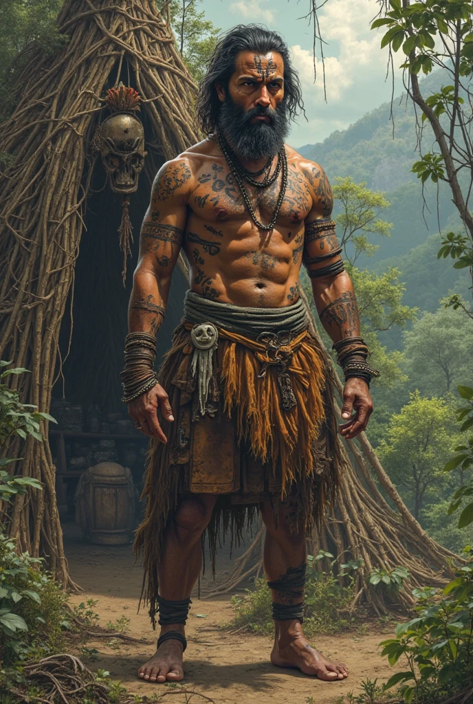 Filipino igorot with long hair fighter