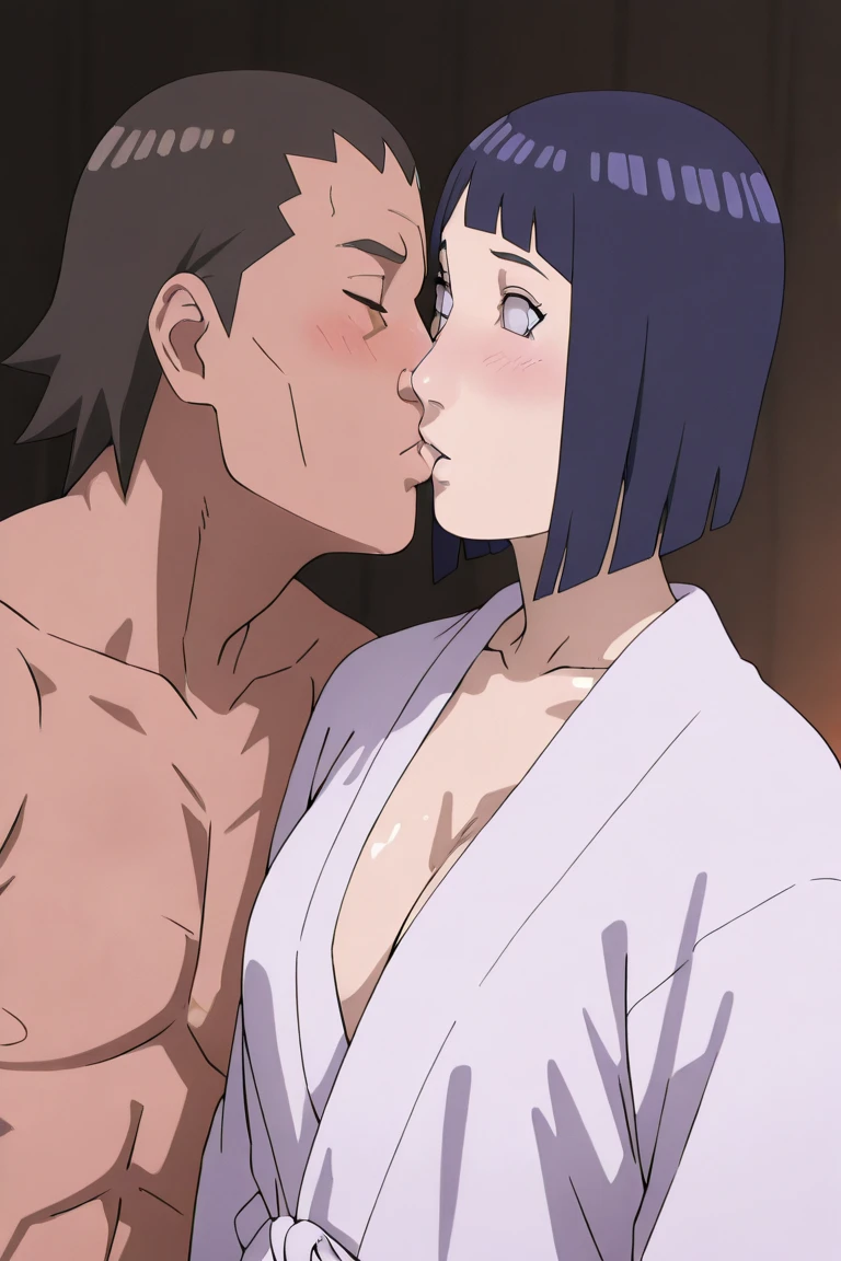 HinataHyuga, huge breasts, blushing,lust, perfect anatomy, perfect face,