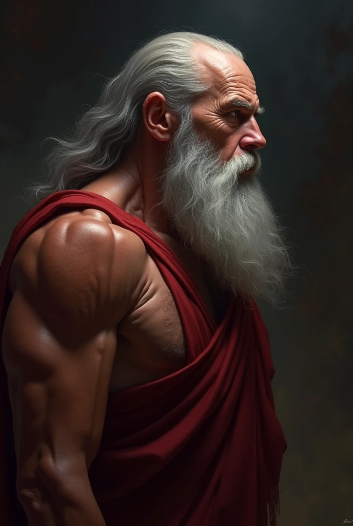 painted portrait of rugged zeus, god of thunder, greek god, white hair, masculine, mature, handsome, upper body, muscular, hairy torso, fantasy, intricate, elegant, highly detailed, digital painting, artstation, concept art, smooth, sharp focus, illustration, art by gaston bussiere and alphonse mucha