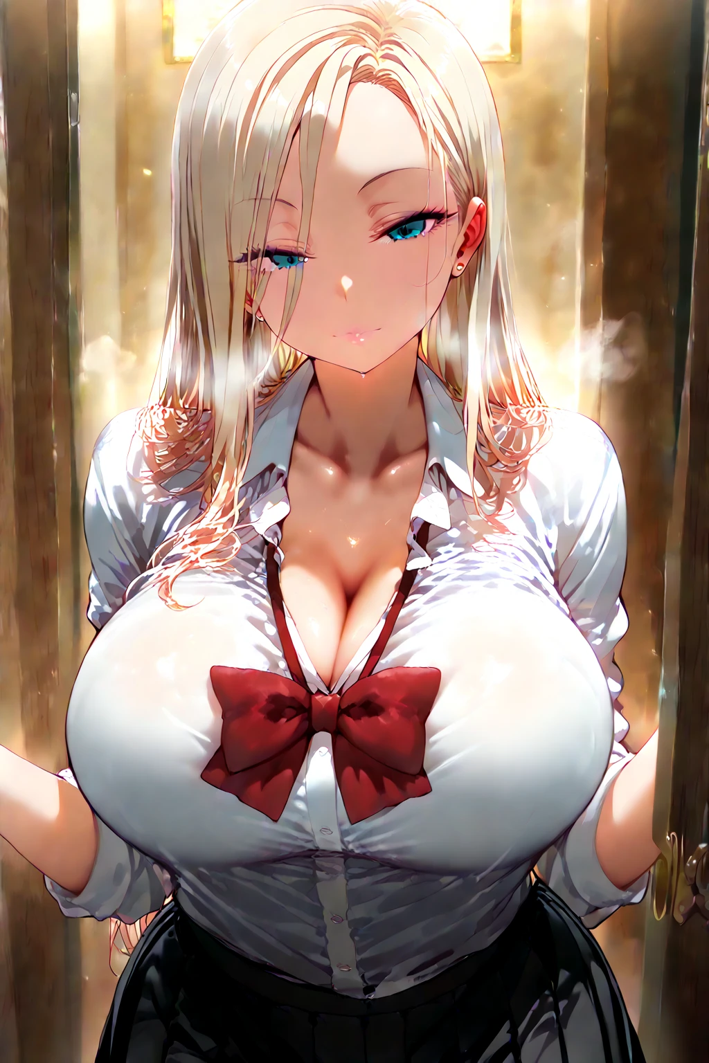 masterpiece,best quality,highly detailed,high resolution,4K,8K,super detailed skin,detailed beautiful eyes,detailed beautiful face,solo,teenage,blonde wavy hair,big twintails,swept bangs,slanted eyes,sapphire eyes,curvy,(gigantic breasts,sagging breasts:1.2),(luxurious strapless kimono:1.2),cleavage cutout,bare shoulders,thighs,japanese hair ornaments,NSFW,ahegao,blush,sweat,open mouth,rolling eyes,tears,tongue out,
