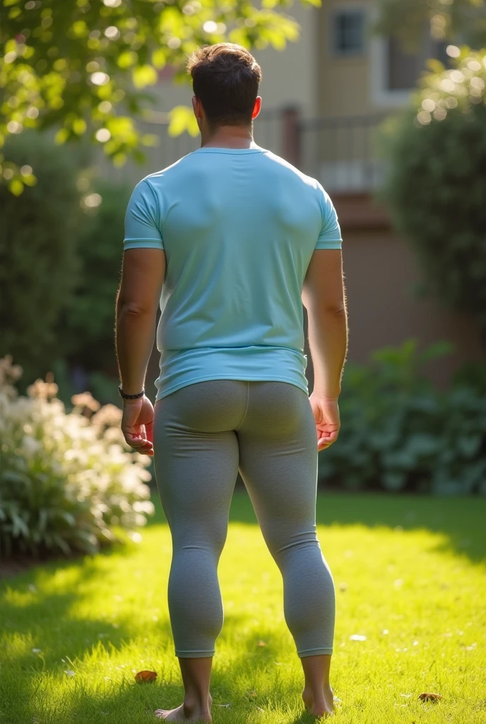 sagging, indian man, jeans, t-shirt, boxers, stubble, face, at the park, cinematic , handsome man