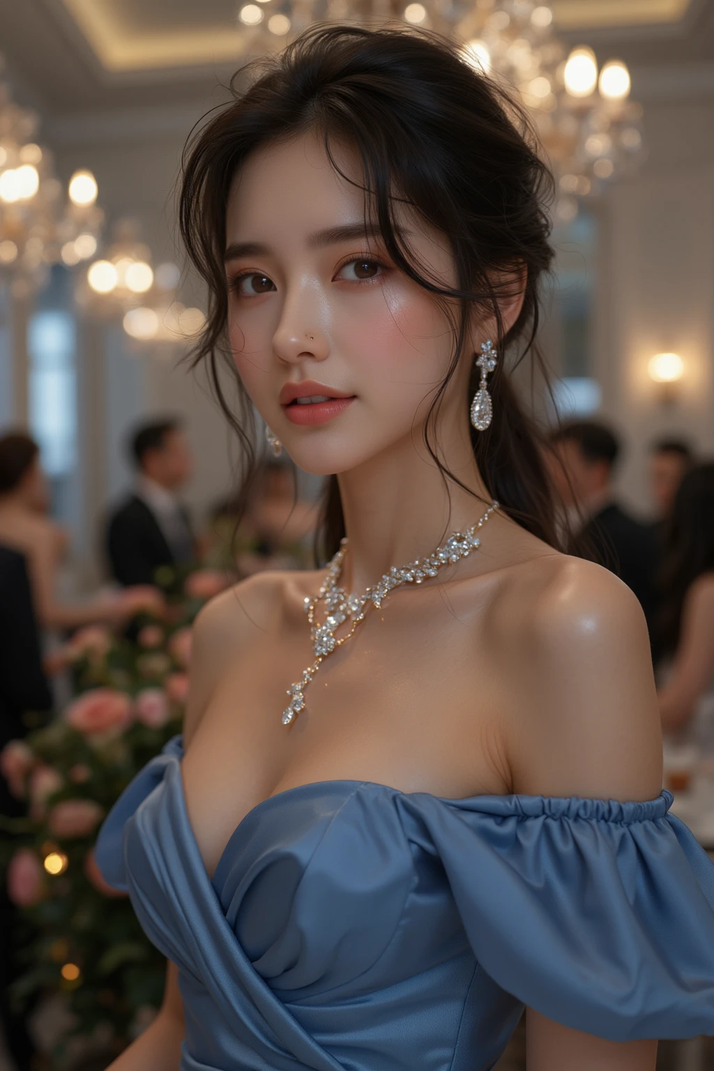 8k, Ultra-high resolution, Highest quality, masterpiece, 三分割法によるphotograph,Surreal, photograph, 1 Girl, (16 years old:1.3), pretty girl, Cute Face, 細部までBeautiful Eyes, 細かくdetailedに,masterpiece,One Girl:1.2,Japan Female Teachers,full body,Serious expression,Black short hair,hair bun,Super Beautiful Girl 4,((1 girl:1.4)),Shine, Natural skin texture、(Stylish clothes:1.4)、(The highest rank of ceremonial attire:1.4)、Attractive girl、16 years old、(Perfect female body:1.4)、(女の子のポートレートphotograph:1.4)、(Photorealistic images:1.4),Fantasy art,(Beautiful Face:1.4),Beautiful and attractive eyes、Beautiful Eyes、(Tight waist:1.4),Beautiful leg line beauty,(9 Beautiful girls with perfect body proportions:1.4),Red lips,(choker:1.4、necklace:1.4、Earrings:1.4),Looking at the audience,(((Ideal body type))),A-cup small breasts :2,、Portraiture:2、Perfect Anatomy、鮮明なdetailed、detailed,Fashion magazine cover,Thin lips,Gray background ,完璧でBeautiful Face ,完璧でCute Face, Skin with attention to detail, Perfect limbs、Narrow waist,Looking at the audience,(((Ideal body type))),A cup small breasts :2,Portraiture:2,Perfect Anatomy,鮮明なdetailed,detailed,Surreal,Light and shadow,spotlight