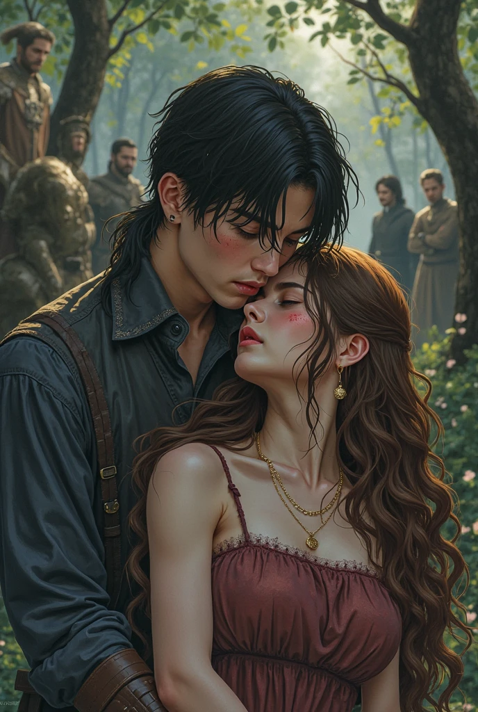 アニメ, some people with blood on their faces, Abaddon by Magali Villeneuve, Darius Zawadzki e Tom Bagshaw, Charlie Bowater e Tom Bagshaw, charlie bowater and artgeem, neoartcore e charlie bowater, dark fantasy style art, non-style artwork by guweiz, loish e wlop