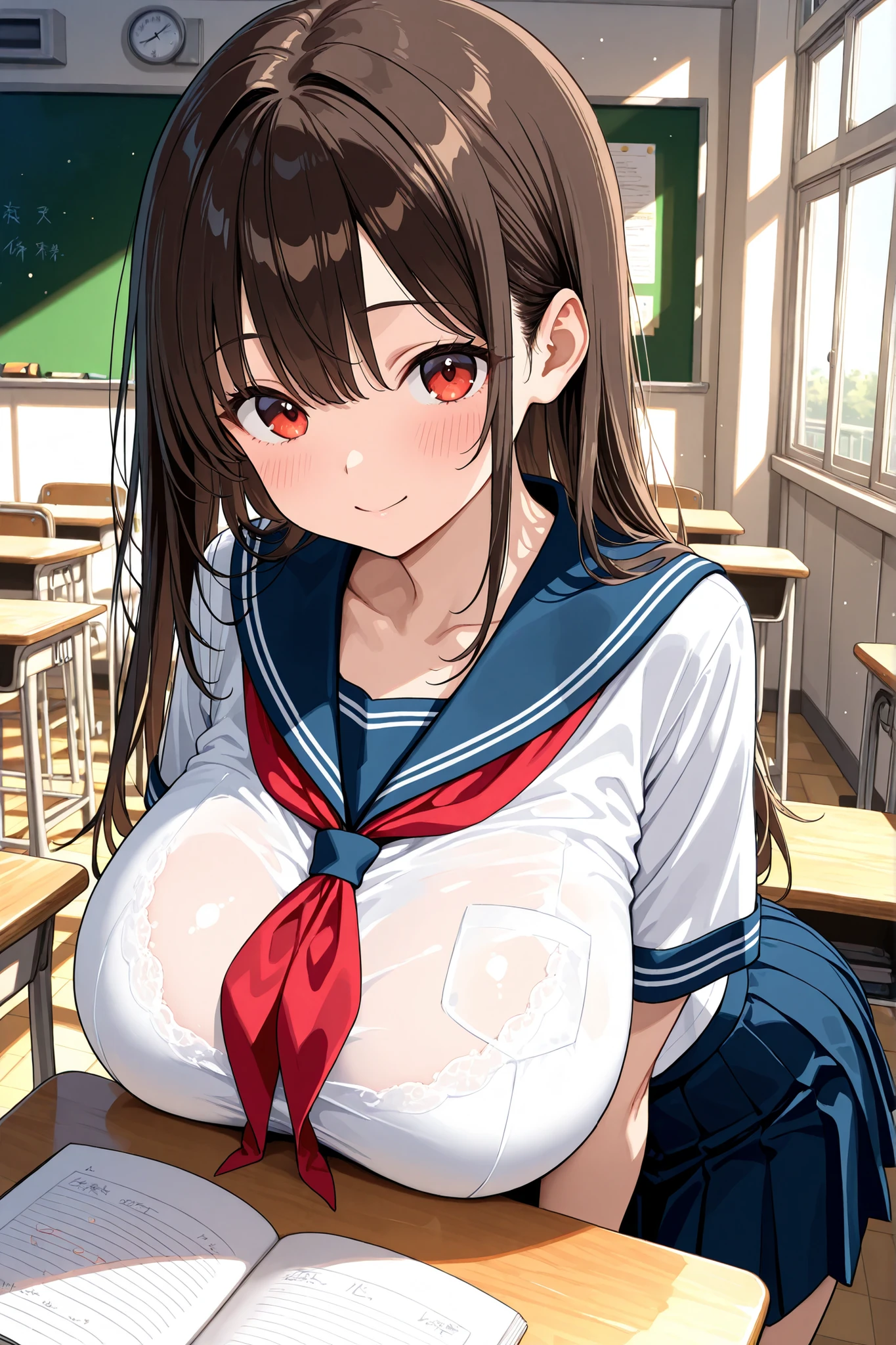 serafuku,classroom,