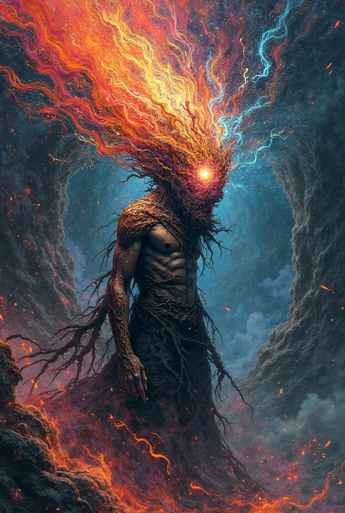 Bright rays of chaos
Generated by subconsciousness
Retribution by own thoughts
Twisting the mind into fits
Fueled with pains unveiled
Burning with contamination
Set afire by disowned self-lies
They penetrate the eyes