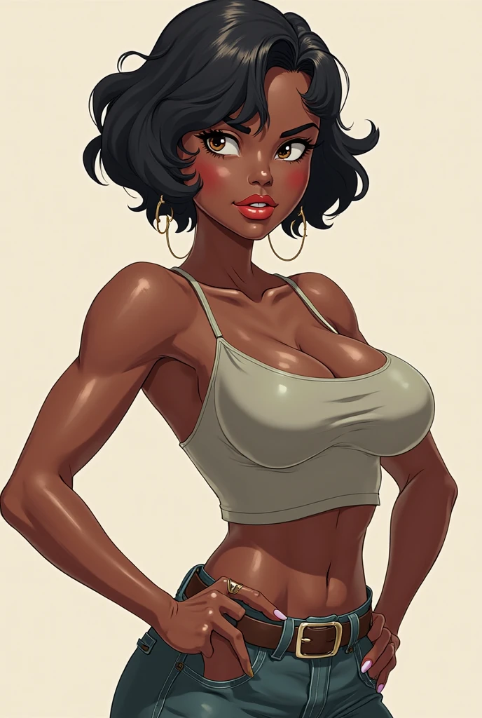 Busty 25 year old African American woman