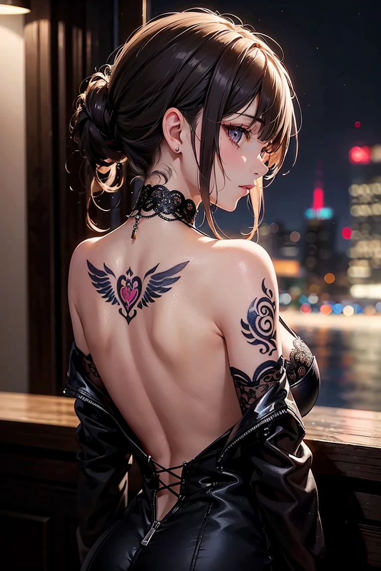 (photorealistic:1.4), official art, unity 8k wallpaper, ultra detailed, beautiful and aesthetic, masterpiece, best quality,, vaginal, pov, cowgirl position, hetero,,(back in,zentangle, mandala, tangle, entangle), tattoo, 1girl, extremely detailed,, large breast, dynamic angle, waist up, the most beautiful form of chaos, elegant, a brutalist designed, vivid colours, romanticism, by james jean, roby dwi antono, ross tran, francis bacon, michal mraz, adrian ghenie, petra cortright, gerhard richter, takato yamamoto, ashley wood, atmospheric, ecstasy of musical notes, streaming musical notes visible, deep shadow, low key