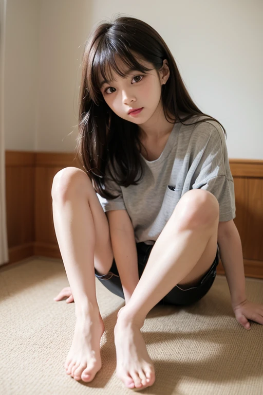 1girl in、beautiful vintage color、Instagram(Photorealsitic、hight resolution:1.4)、((Puffy eyes))、Staring at the viewer、、full body Esbian(8K、Raw photography、top-quality、masterpiece:1.2)、(realisitic、Photorealsitic) :1.37)、(foco nítido:1.2)、Professional Writing、photon maping、Radio City、Physically Based Renderin