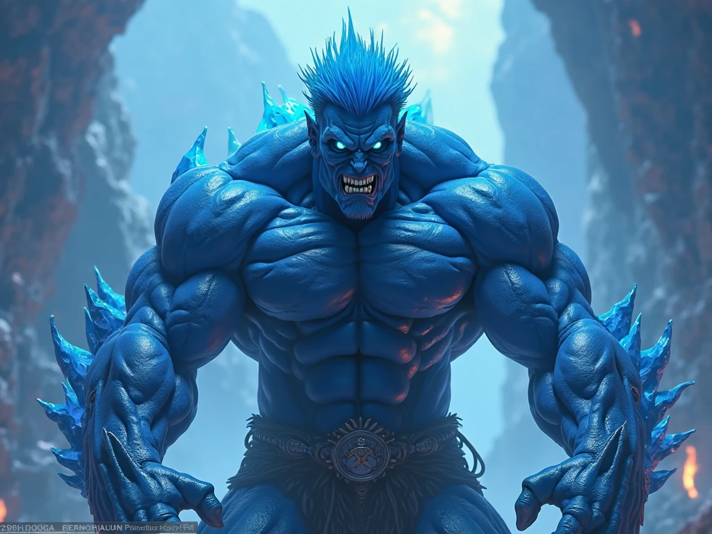 Rendered in ultra high definition, a muscular wind elemental poses confidently inbriefs that cling to his toned form. His rippling muscles gleam with a sheen of sweat, every vein and fiber defined in exquisite detail. His skin is a weathered tan, suggesting long hours spent battling against the elements.
The wind elemental's face is angular and severe, with piercing blue eyes that seem to cut through the very soul. His hair whips around his chiseled jawline, catching the breeze and adding an ethereal quality to his grounded presence. The intricate details of his wind-blown features are accentuated by the dramatic play of light and