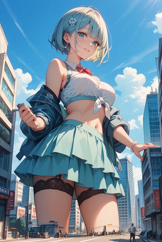 ((Highest quality, 8K, masterpiece: 1.3)), ((One girl:1.5)), The beauty of slim abs: 1.3, Casual Hairstyles, Super detailed face, Delicate eyes, double eyelid, smile, Highest quality, 4K, 8K, High resolution, masterpiece:1.2, Very detailed, Actual, Vibrant colors, Beautiful Eyes, 繊細なsmile, Blushed, Textured skin, masterpiece, High resolution, Highest quality, Blushed, Blushing ,lure,Show off your figure,Witch girl,The wind blows up my skirt,Adult Panties,Low rise,NSFW,pose,
