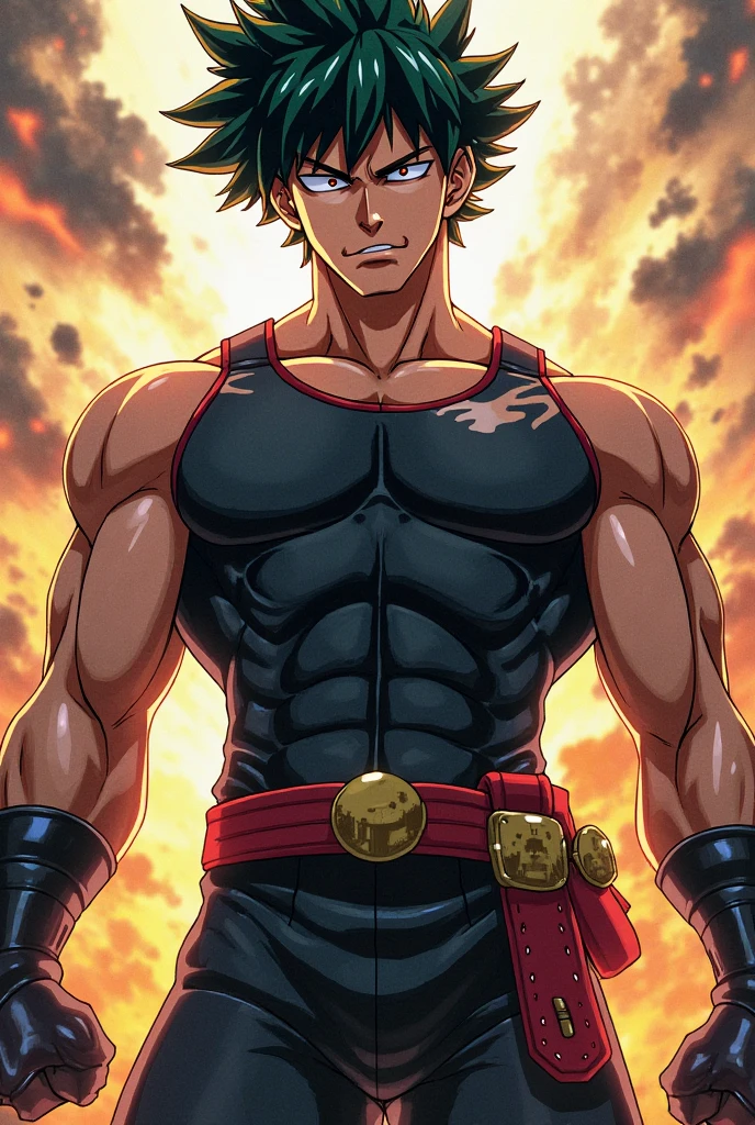 Full body image "(Highest quality, 8k, ultra-detailed,), Portraiture,,Muscular, Calm, Fearless smile, detailed, Blonde, strict, Intimidating, Powerful, Show off his strength", Brainwashed and possessed by Majin Buu,Controlled by an evil heart,Demon body and wings,(((Huge penis))),Very large muscles,Full body images,The lower half of the body is hairy like an animal.,nsfw,Drooling from a wide open mouth,sex,2boy～4boy,Blood vessels throughout the body,Cloud Strife and Son Goku two-shot,2 people
