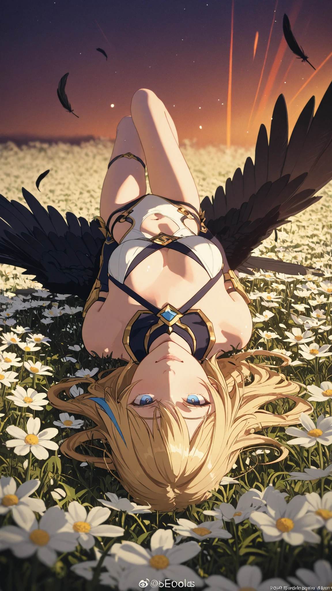 high detail, symmetrical, masterpiece, best quality, mobius (honkai impact), honkai (series), honkai impact 3rd, 1girl, solo, green hair, long hair, looking at viewer, small breasts, same eye colour, wedding dress, outdoors, bridal veil, long dress, white dress, hoop skirt, clover