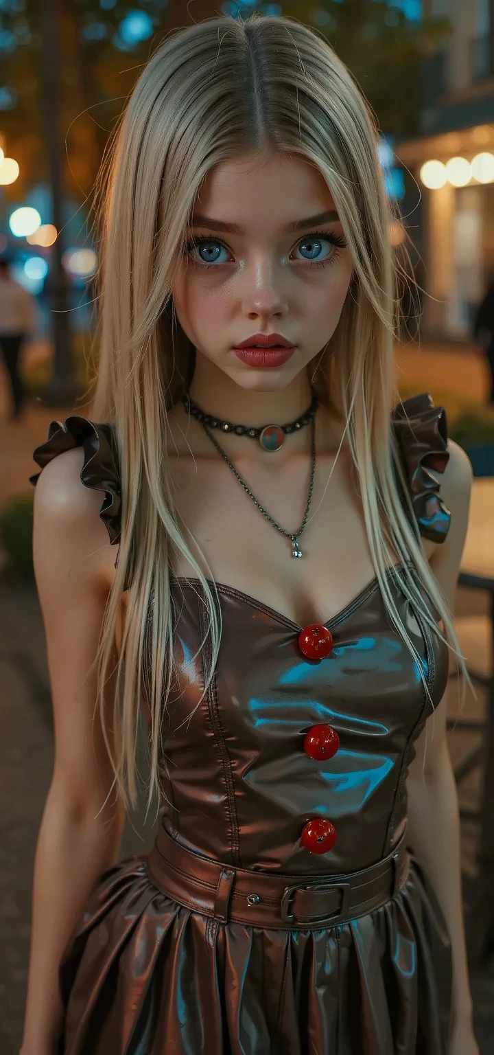(((masterpiece, best quality))),(((high quality))),(((high resolution illustration))),(((hyper detail))),NSFW,(((Wordsworth's Sharon))),(((Very beautiful long blonde hair))),(((Very beautiful face))), ((((Detailed face)))),(((very beautiful blue eyes))),(((Realistic Skin))),(((her face is flushed))),(((slim body))),(((slim thighs))),(((small breasts))),(((very beautiful slender legs))),(((blue and green tube top with extremely detailed and intricate decoration))),,(((black harem pants with extremely detailed and intricate decoration))),(((boots with extremely detailed and intricate decoration))),(((red trench coat with very detailed and intricate decoration:1.5))),(((beautiful earrings))),(((beautiful hair ornaments))),(((in the pitch black old warehouse:1.2))),(((late at night:1.7))),(((wet her skin))),(((Sharon is crying with tears streaming down her face:1.3))),(((torn clothes:1.0))),(((standing))),(((from above)))