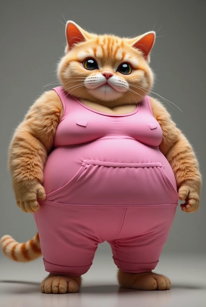 Fat obese sssbbw huge huge belly  furry cat girl clothes pixar animted 