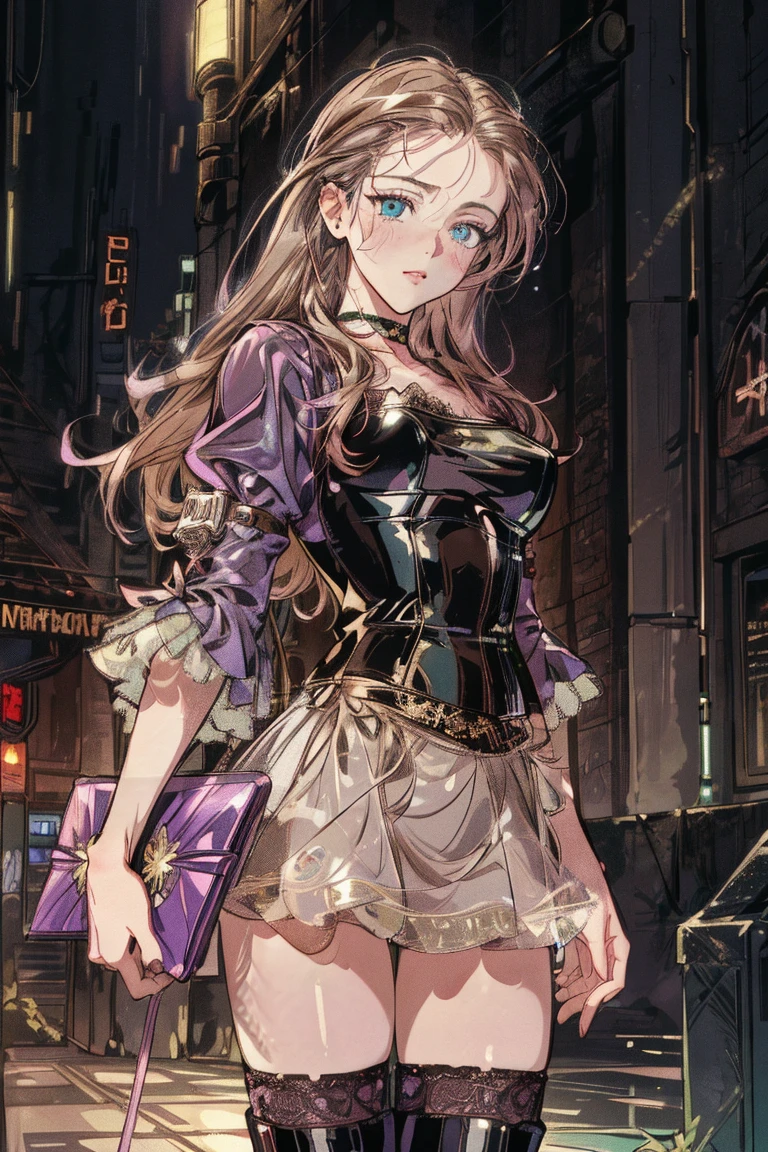 9girl, dress, mature and beautiful, rich and noble, evening, night, standing outside a luxurious villa, whole body, a luxury sports car next to you, super detailed CG, exquisite facial features, clear facial expressions, detailed digital animation art, digital animation art, high-quality animation art style