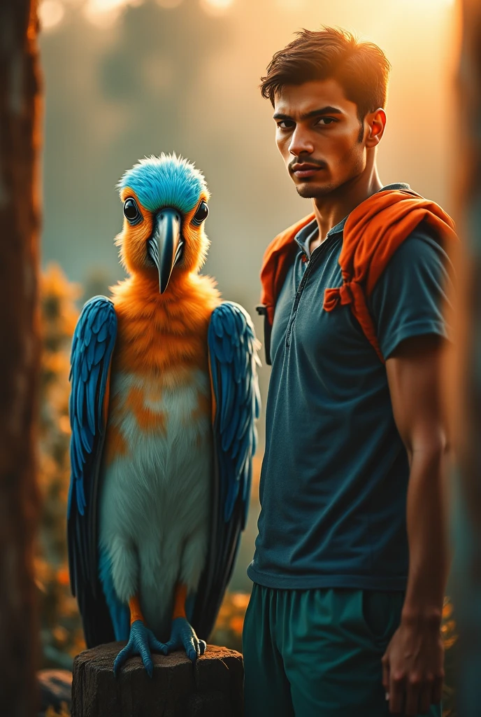 Cristiano Ronaldo with bird in hand 
