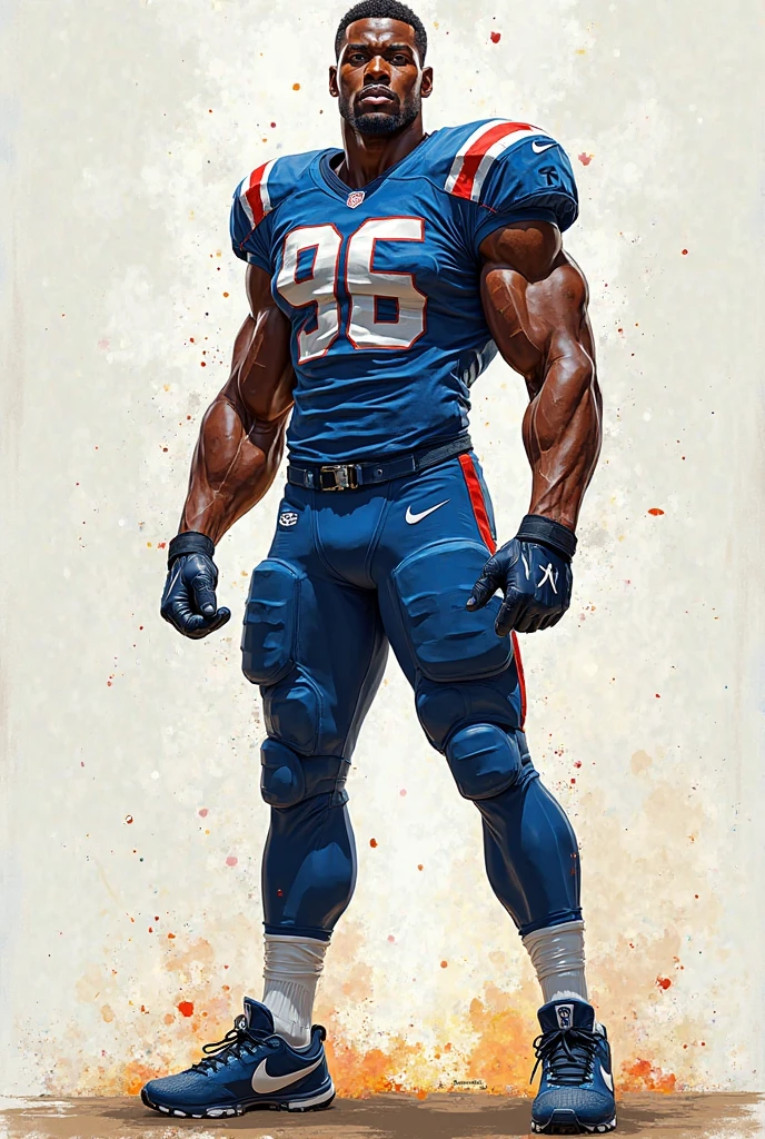 Wolverine con Mascara amarilla y chamarra de New England Patriots