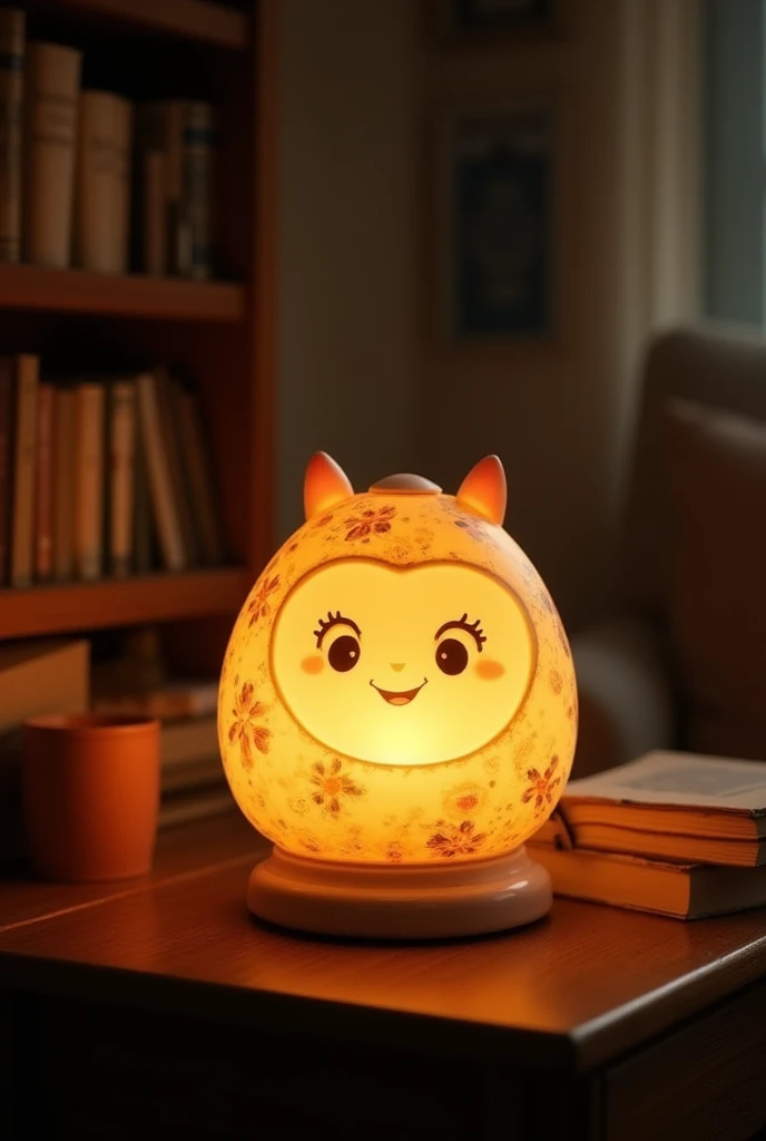 A 6-year-old girl is lying on the bed, Night Light, Soft warm light, Warm Mood,  Beautiful soft light, Beautiful and lovely lighting, Warm ambient light, 
