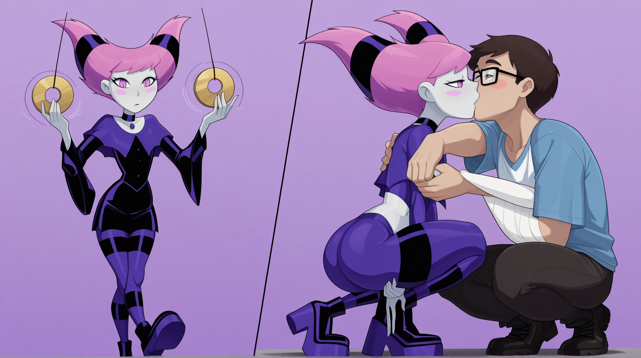 Eqg angry adagio in in fishnet tights b locked in a dungeon fight Man