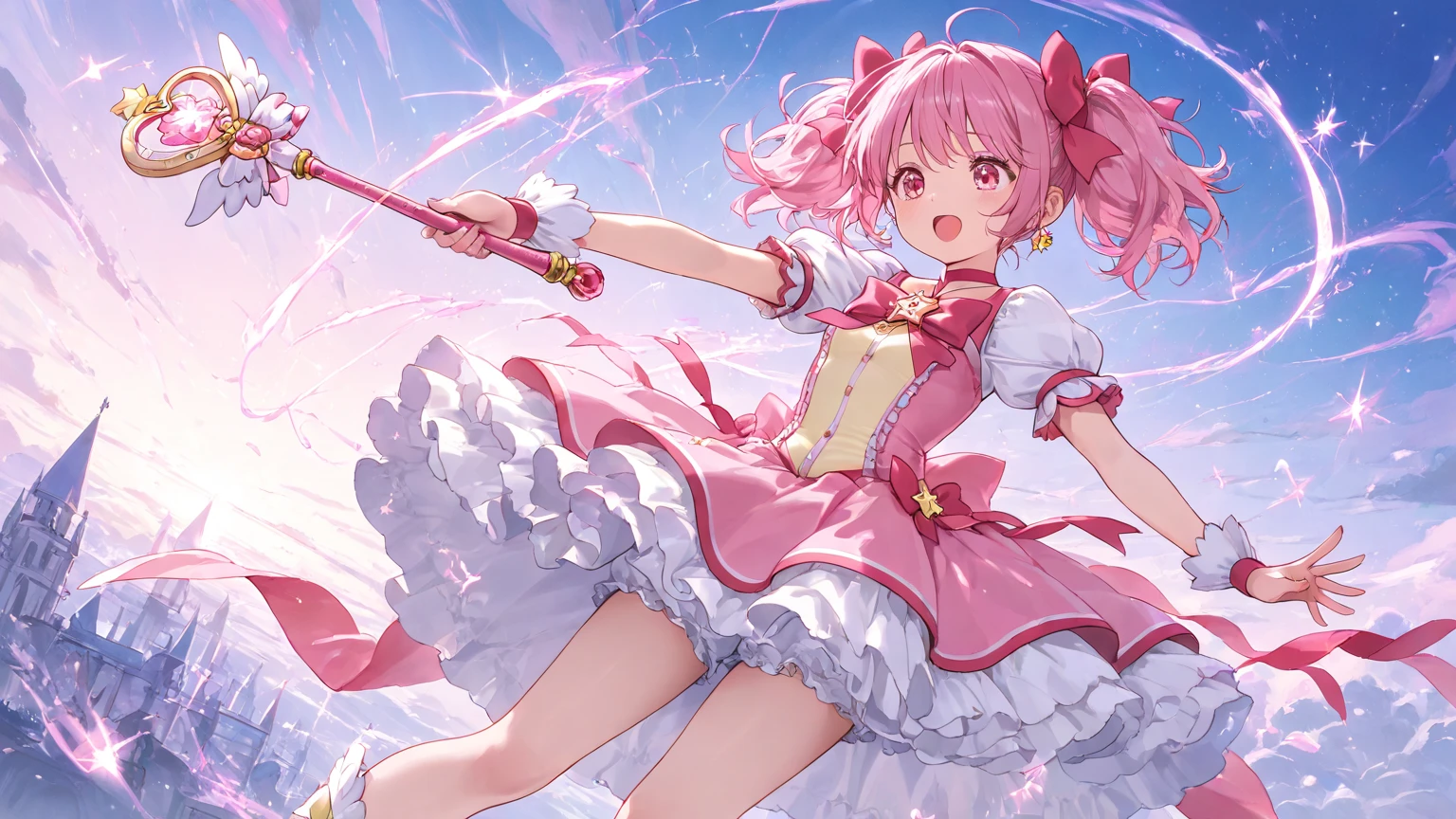 Headband,Cinderella Girl,Cinderella Blade,Pink outfit,Pink Short Hair