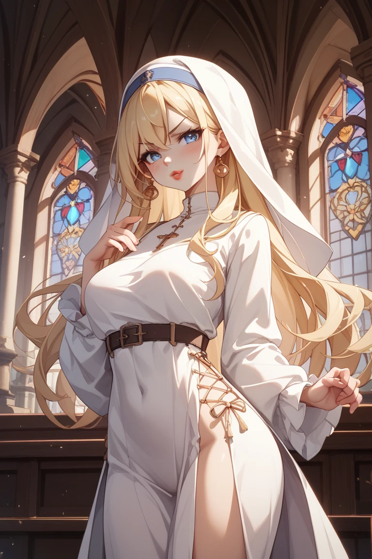 Big-breasted nun