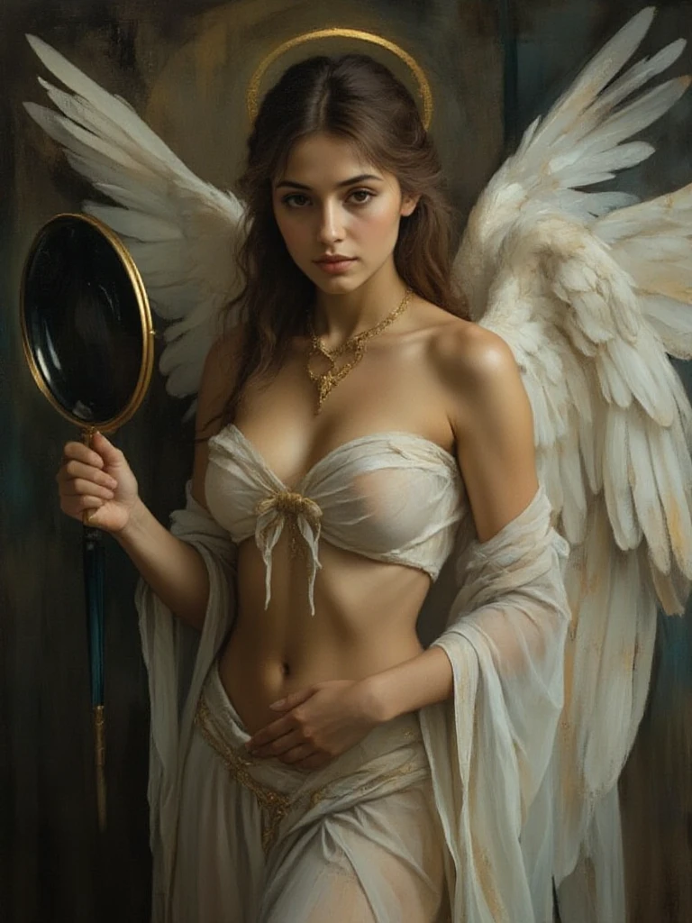 Perfectly centered photograph of a real-life pious man ((angel)) con alas que descienden del cielo, volador, Flotante, flotando, Fancy, d&d, magia, dreamer, particle effects, ((entorno impresionante)), gran angular, ((Entorno detallado)), antecedentes detallados, Natural, ((muy detallado)), ((Intrincado)), cara detallada, pintura digital profesional, art station, arte conceptual, colores pasteles, ((((color calificado profesionalmente)))), photorealism, 8K, sharp lighting, tendencia en tumblr, arte de artgerm y greg rutkowski y alphonse mucha y loish y WLOP, desnuda y sexy