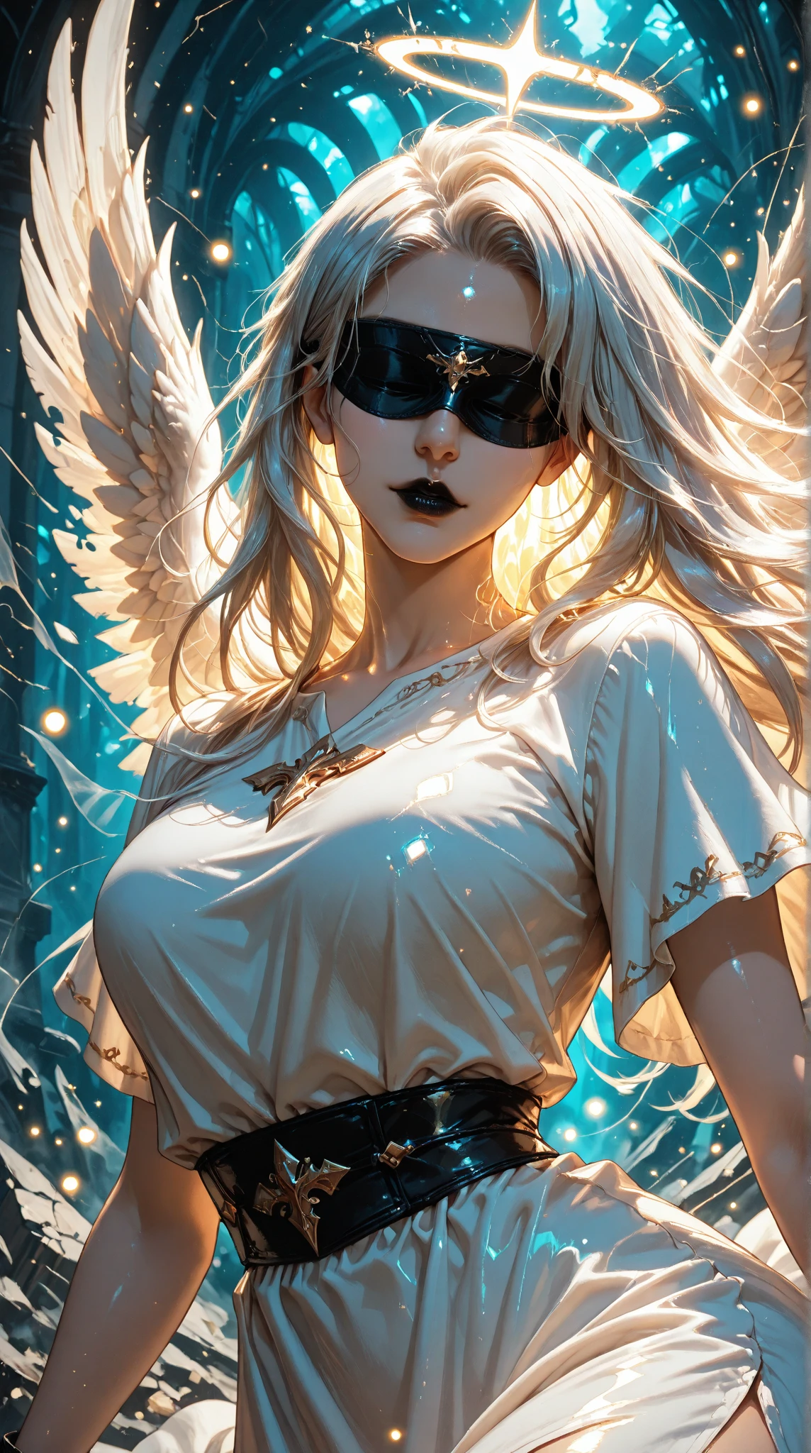 (masterpiece, best quality)
DanielaDimitrescu, 1girl, solo, long hair, breasts, looking at viewer, open mouth, blonde hair, detailed background, cleavage, jewelry, medium breasts, underwear, yellow eyes, upper body, flower, wings, teeth, hood, necklace, cape, bra, makeup, bug, lipstick, black background, gem, pale skin, veil, hood up, realistic, black lips
, sultry look, seductive,