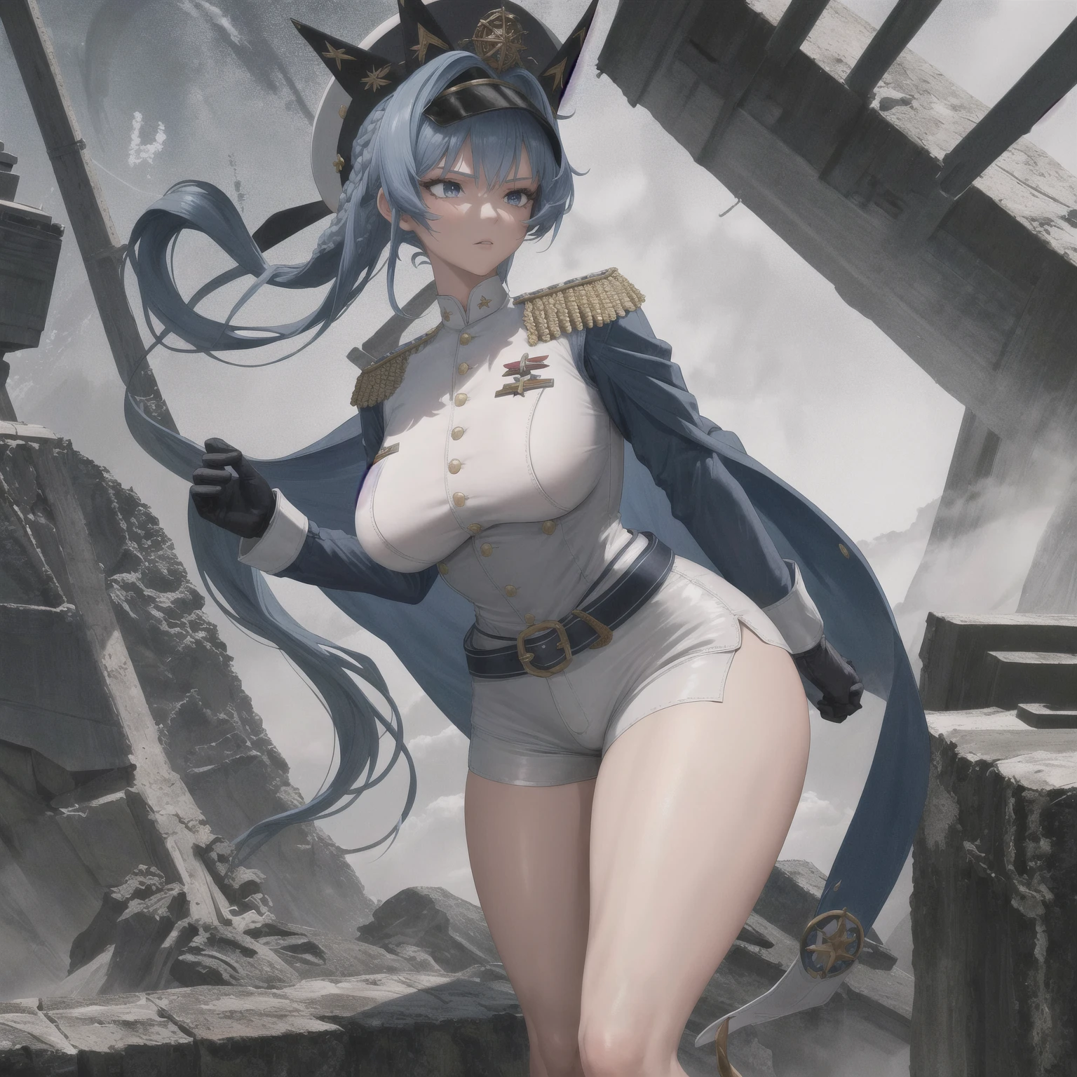 ((above shoulder，facial closeups))， Bigboobs， looking at viewert， ultra-realistic realism, Ghibli-style colors,  Ghibli-style colors, japanese manga,  Standing Picture, angle of view,  foreshortening, foreshortening, 8K, super detailing，All women have big breasts,Endless realism, cellshading,，character sheets, reference sheet, Standing Picture, 8K, super detailing, 1080p, Women HD，femele, 16k, A high resolution, Best quality at best, high high quality, Anatomically correct, tmasterpiece, Acura, hyper HD，as elegant as a swan，unreal-engine， Ghibli-style colors,   japanese manga,  Standing Picture, angle of view,battle armor，ssee-through，Lace skirt，Blue hair，Sexy big breasts，Transparent tulle clothes