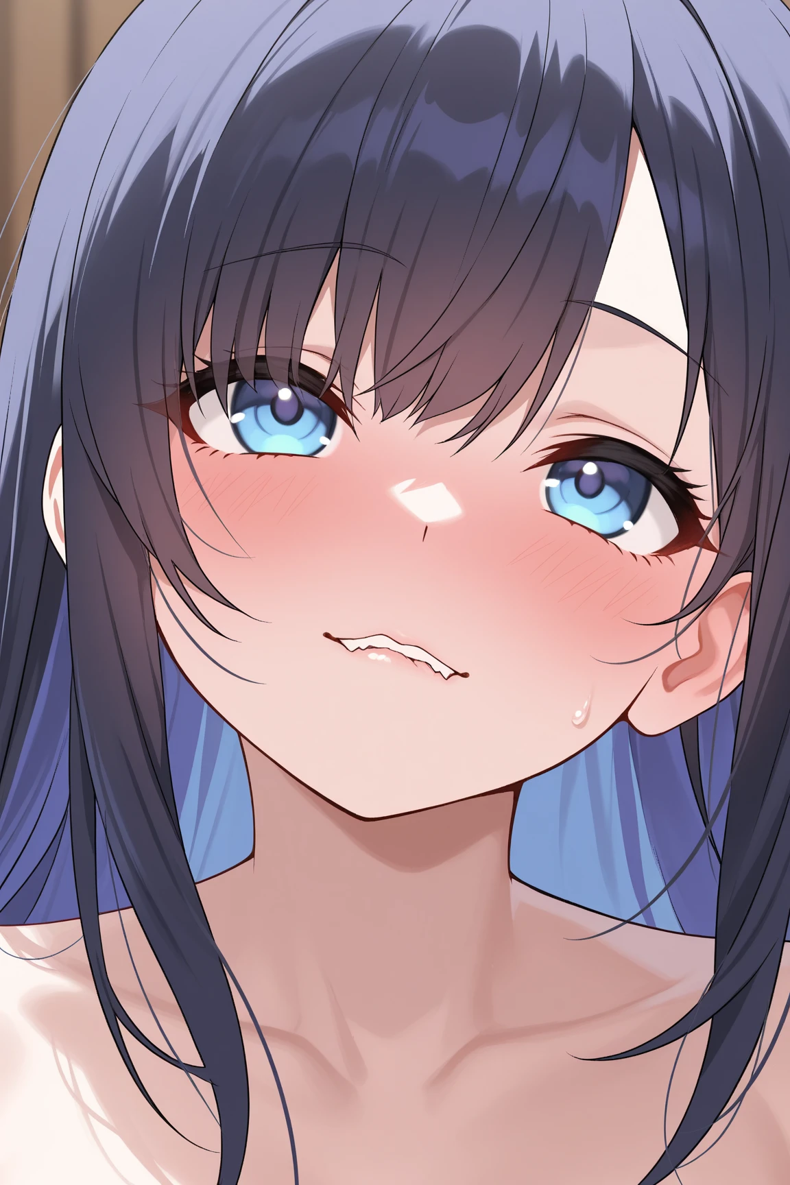 personal fuck toy girl, sucking dick, multiple men, multiple dicks, dicks everywhere, cum all over face, cum drenched, too much cum, tongue out, cum filled screen, cum beging ahegao, closed up on face only, side view
