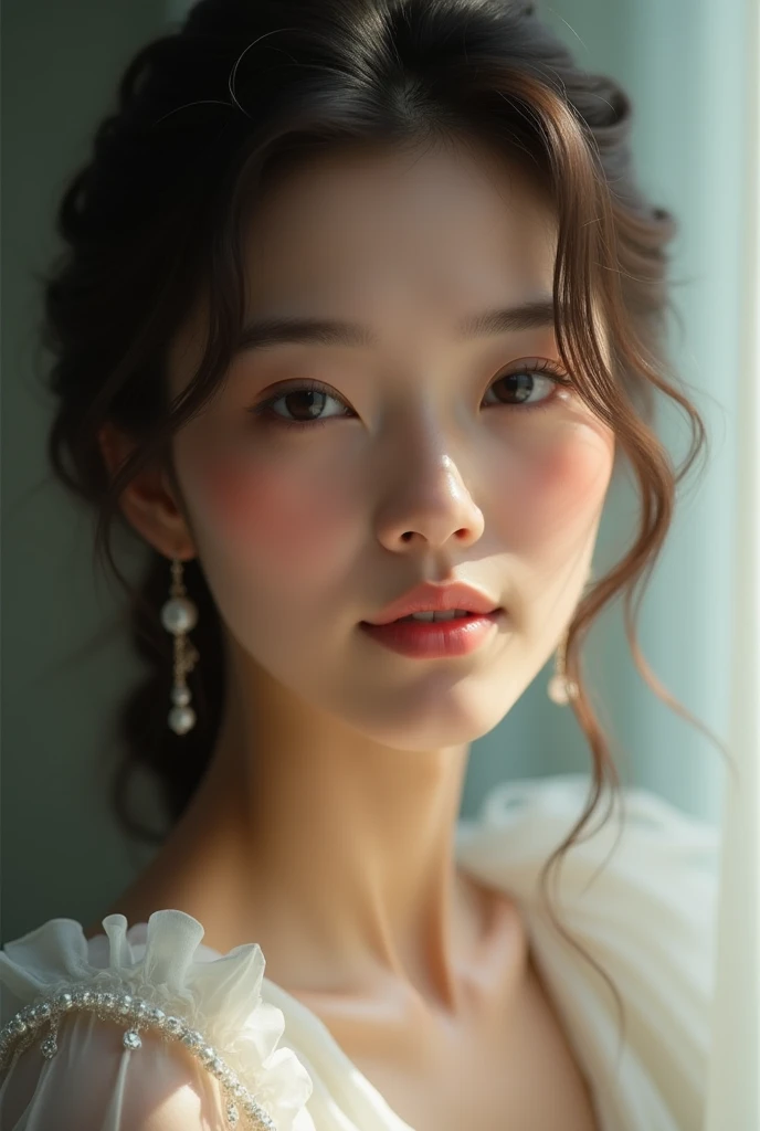((la plus haute qualité、in 8k、head of'artwork:1.3))、(small :1.3)、(photorealistic、Style parfait:1.3)、(Beautiful 20 year old woman、one person woman:1.3)、(She has a thin waist and , comme une idole de gravure.、Highly detailed face and skin texture with beautiful eyes、points forts des yeux:1.3)、((cheveux blonds en queue de cheval:1.3))、(Femmes espagnol de style classe、La fermeture éclair de son sweat à capuche gris est ouverte, exposing her .、Leopard-print bodycon :1.3)、((very tanned brown skin:1.4))、(Les lunettes glissent)、(Maquillage Kin-gal、In an individual tent、Se détendre sur un coussin、 lantern、evening、L'interior of the tent is decorated with elegant and moody lighting.、slight smile:1.3)