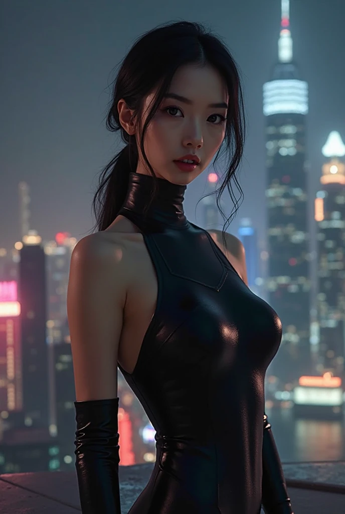 (highest quality、4k、8K、High resolution、masterpiece: 1.2)、Super detailed、(genuine、photogenuineistic、photogenuineistic: 1.37)、Destruction of a Great City、(A woman with telekinesis stands in front of a spaceship controlled by invaders:1.37) 、(Women are young and beautiful、18-year-old、unparalleled beauty:1.5)、Insert a mental barrier to resist robot attacks、Vibrant cityscape、bright colors、Shining skyscrapers、Busy Street、Futuristic architecture and technology、Advanced Holographic Displays、Neon light splashes 、dramatic lighting、intense shadow、The awe-inspiring power that women exude、determination in his eyes、Elegant flowing gown、Dynamic action in the wind、Stretch out your arms and lunge towards the robot.、Powerful energy is emitted from the hands.、blue shining aura、sparks of electricity、electricity crackling in the air、A whirlpool of energy surrounding women、A fascinating and surgenuine atmosphere、A sense of danger and impending doom、Background chaos and destruction、Crumbling Building、flying debris、Smoke and flames、 The contrast between beauty and destruction、The battle between technology and the extraordinary power of young women。 cr1r3