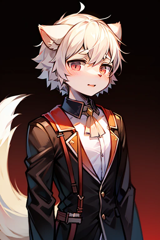 highly detailed,{best quality}, {{masterpiece}}, {highres}, original, extremely detailed 8K wallpaper,masterpiece, best quality, illustration, beautifully detailed eyes, cinematic lighting,1boy,male_focus, 1boy,jacket,animal ears, aqua hair,red eyes,white shirt,