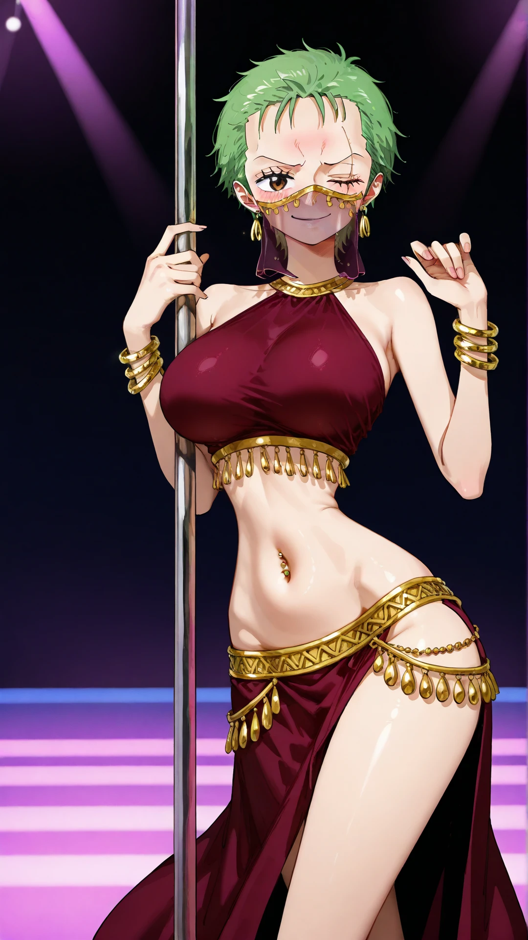 Top quality, very detailed, masterpiece, ultra-detailed, (realistic: 1.2), 1 girl, (white background), simple background, delicate eyes, silver hair, purple eyes, hair_ornament, (golden minuscule micro bikini), long hair, pointy_ears, crown_braid, embarrassed face, straight hair, full body, big breasts, figure with slightly spread legs, swimsuit with an impossibly small cloth area,