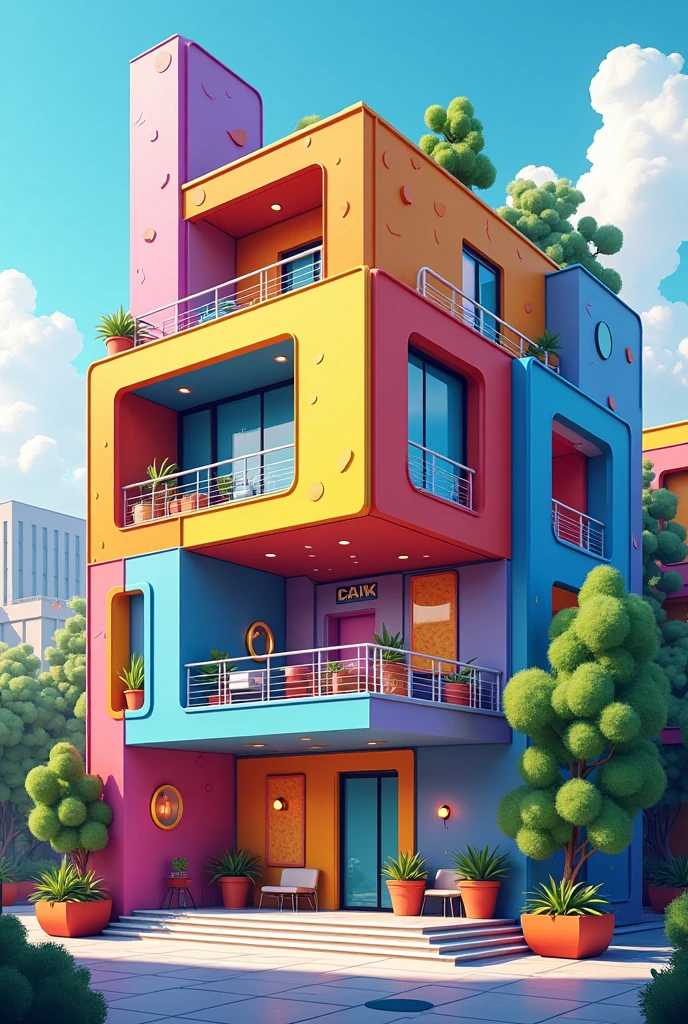 ANIMATION CLUSTER, MODERN, STYLISH, CREATIVE BUILDING WITH 3 FLOORS ...