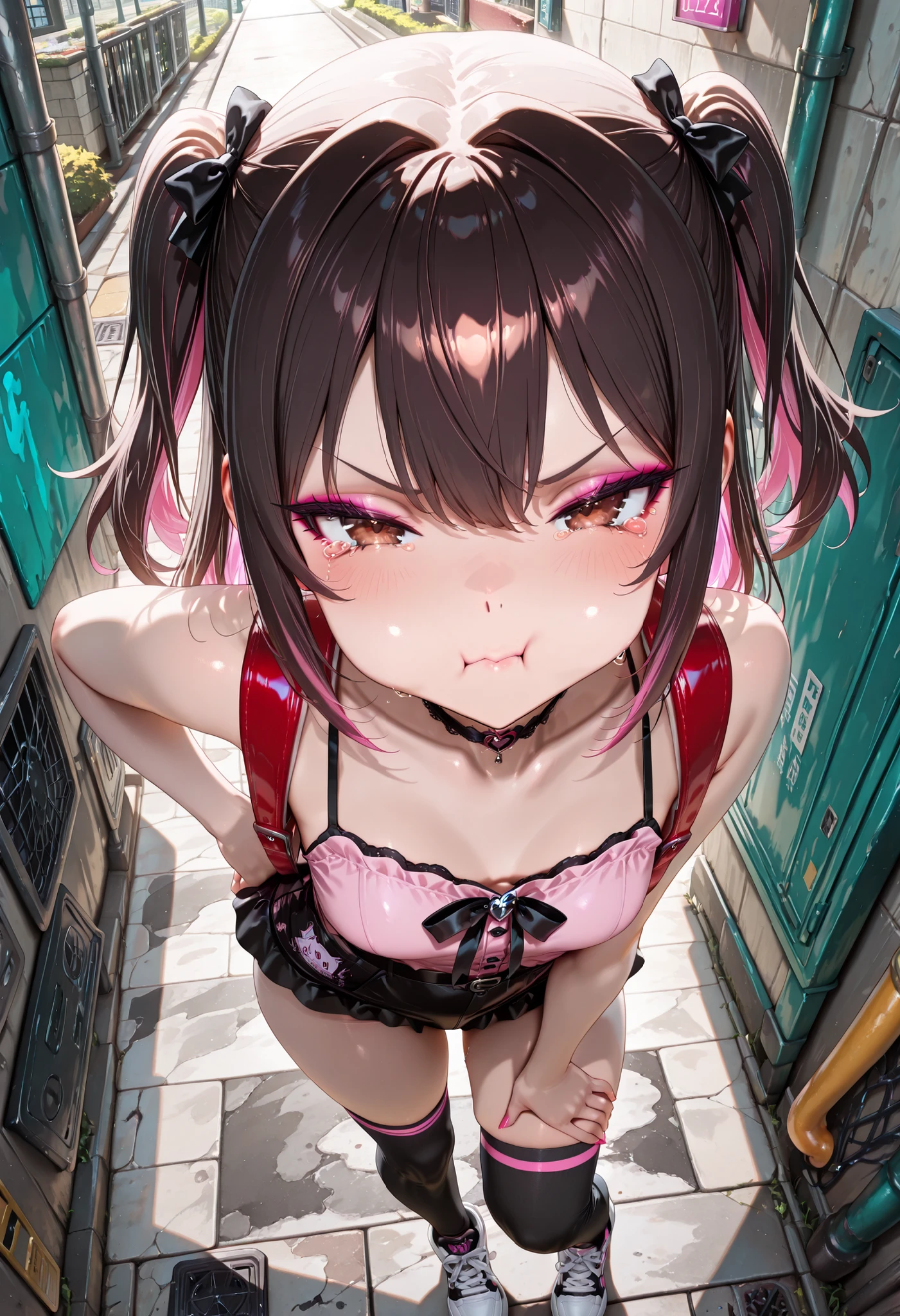 ((Highest quality, 16K, masterpiece: 1.3)), ((small胸、10 year old girl、Small Head)), Beautiful Woman with perfection Figure: 1.4, Slim Abs: 1.2, ((Beautiful glossy brown hair)), ((small: 1.4)), ((K-POPアイドル: 1.3)), ((Twin tails))、((shower, White Water)), ((field)), ((stop temporarily)), ((Fascinating)), ((ピンクのsmall美しいNipples)), (((naked足の)))、(((((frontage)))))、((Hips))、(((naked足の)))、(((Spread your legs)))、(((Split))), (((excessive cum on bady)))、超リアルな 16K cg, perfection Face, perfection, (blush: 0.5),masterpiece, Professional artwork, Famous works of art, 優しくsmile, A big smile, Beautiful Eyes, ruddy skin, perfectionな指, Beautiful Hands, Depth of written boundary, Realistic: 1.3, (Cinematic composition: 1.3), (HDR: 0.1), Accent lighting, naked, smile, athletic body shape, Legs apart, Raising his leg, double eyelid, eye contact, Nipples, naked足、whole body、(((Anal)))、((((Both arms are chained tightly above the head and tied to the wall、Confined to a dirty public toilet covered in graffiti、Young:1.8))))。