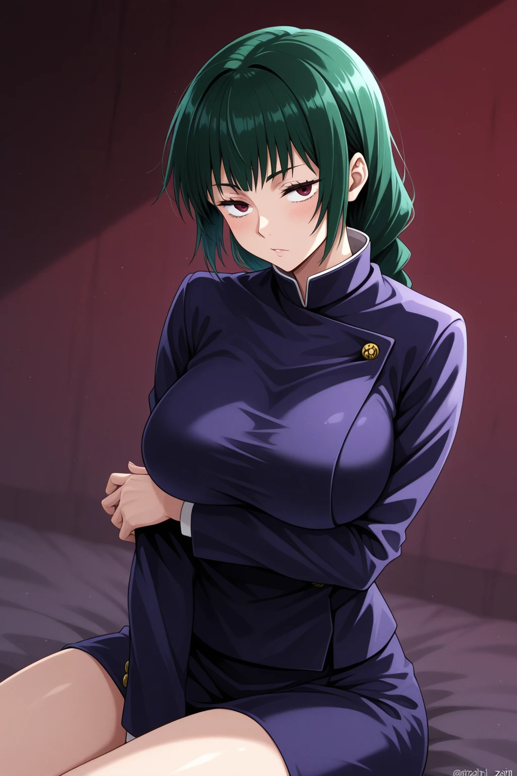 green eyes, (green color hair:1.2),By bang，short hair, 
BREAK (yukata:1.2),
BREAK squatting, spread legs, seductive smile, on stage, flashing lights, hands on hips,
BREAK (masterpiece:1.2), best quality, high resolution, unity 8k wallpaper,NSFW ,(illustration:0.8), (beautiful detailed eyes:1.6), extremely detailed face, perfect lighting, extremely detailed CG, (perfect hands, perfect anatomy),