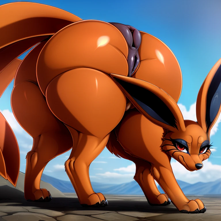 (Kurama:1.6), \(Naruto\), [lugia:0.5], [mewtwo:0.8], \(pokemon\), (wild_kangaroo_body:1.65), (By Vksuika), (Por Shikaro), (por cutesexyrobutts), (female:1.75), (chubby:1.5), (female_flat chest:1.6), top-less, (bent_on:1.77), [crouched:0.8], ((massive_hyper_hips:1.98)), (airtight_gap:1.7), (chubby_labia:1.4), [thick airtights], Normal_cola, seductive, (digitigrade_pies), (so_claws), (perfect_eyes), long_eyelashes, (Ahegao_face:1.15), sexy, 1080P, (Best Quality), (Masterpiece),