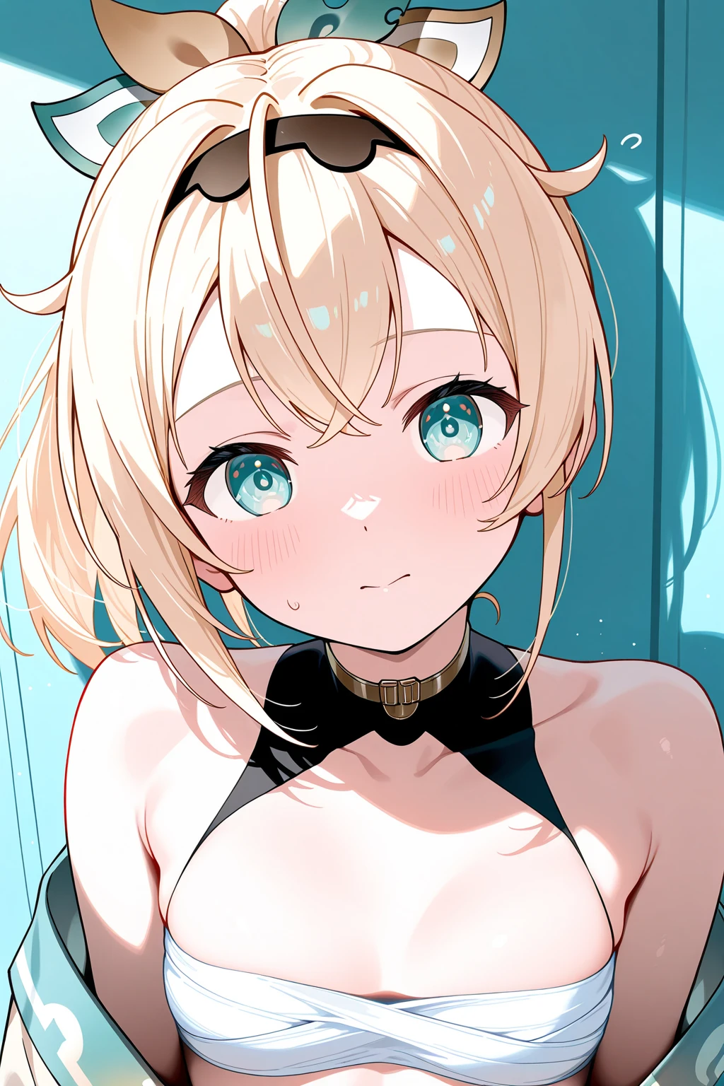 (masterpiece:1.3),((High resolution)),((high quality)),((Super detailed))、1 girl、Pregnant、pregnant woman、(breast milk:1.1)、topless、perfect balance、perfect face、detailed face、cute face、beautiful詳細な目、Expressive eyes、cute eyes、shiny eyes、perfect body、beautiful体、(((bikini)))、(big breasts)、(head shot)、embarrassing、blush、beach、beautiful女の子、cute face、beautiful顔、cute face、beautiful、best quality、good anatomy、ornaments,Walnut noa、short hair、colorful hair、hair ribbon、hair ornament、thigh strap、smile、closed mouth、blush、Are standing、(NSFW:1.3)