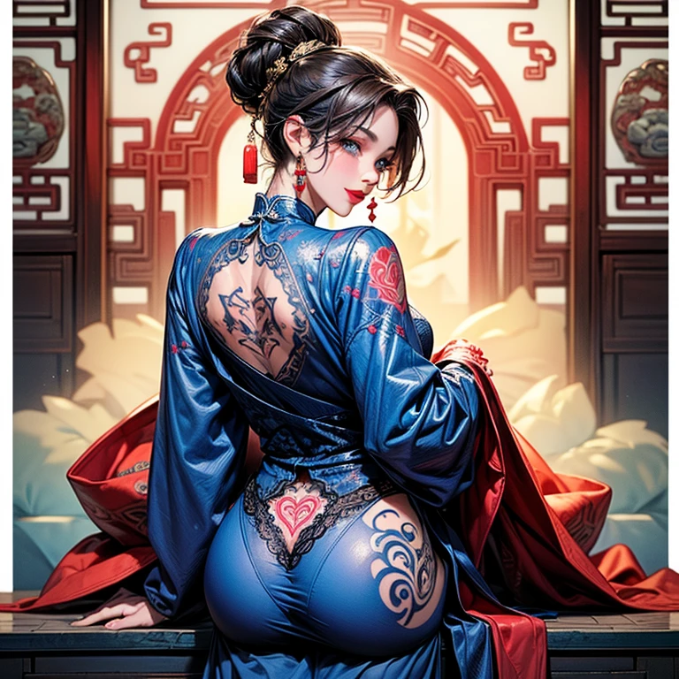 stw, 1 european girl, Flawed, realistic skin, huge breasts, sweet, haircut, look camera, person on the side, wide hips, very wide hips,thick legs , very small leggings shorts, sweat body.(Argumentative style),(swollen lips),sensual, Soaking wet clothes, Perfect Edge Hapa_body, Two heads , ((2 heads))