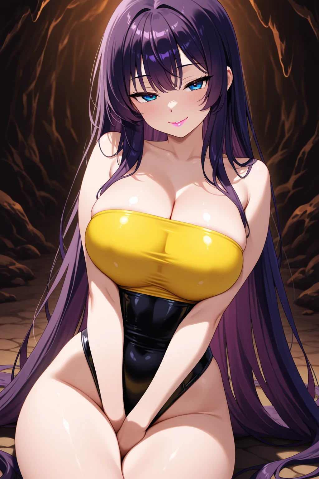 prime (tout le corps:2) D&#39;une jeune femme (Hentai :1.3) avec un ( Corps sexy :1.4), (body naked: 2), avec Des bottes (Haut talon :1.4), spreading legs, facing a dark alien planet, (galaxie :1.2) (tentacules : 1.4), rochers, nuages Duveteux Dans le ciel, Very detailed, fine detail, complexe, (Reflet:0.6), (backlight:0.8), (Floraison:0.8), granDe profonDeur De champ