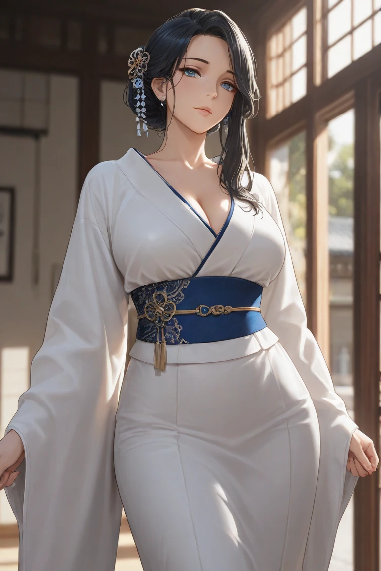 <lora:YukishiroTomoeV2:0.7> yukishiro_tomoe, huge breasts, standing, solo, china_dress, masterpiece, best quality, detailed face, detailed eyes, highres,