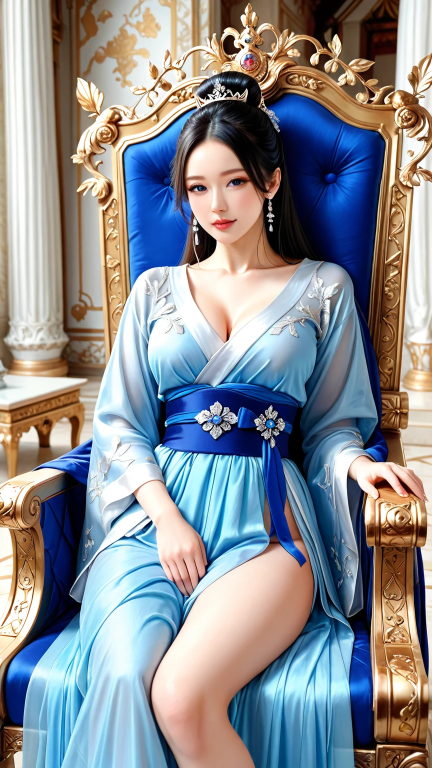 ((((((Small chest))))))、(((((My chest is visible))))),(((Open the chest of the costume with both hands、Showing her breasts to me))),1 girl,Japanese,23 years old,((Slim body))、(((引き締まったButt))),Short Bob ,Straight Bangs,((Short Bob)),Butt,Erotic,Shaved Bob,Bob Hair,Embarrassing,Realistic,超Realistic,masterpiece, Highest quality,ultra-Get used to it,super Get used to it skin,Get used to it,Perfect Anatomy、( Highest quality、8k、masterpiece: 1.1 )、diamond、Earrings,,((masterpiece、Highest quality))、Detailed face、sexy japanese model、(((A beautifully embroidered blue Chinese dress 1.3)))、Wearing a sexy Chinese dress、depth、1 Girl、Synmatic Lighting、A woman with great style、High heels、Sexy Woman、Sexy legs、Attractive beautiful legs、Naughty legs、smile、Sexy Costumes、White lace panties